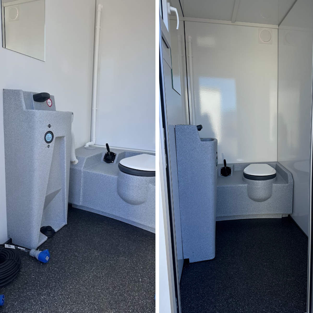 Dobbelt toilet inde