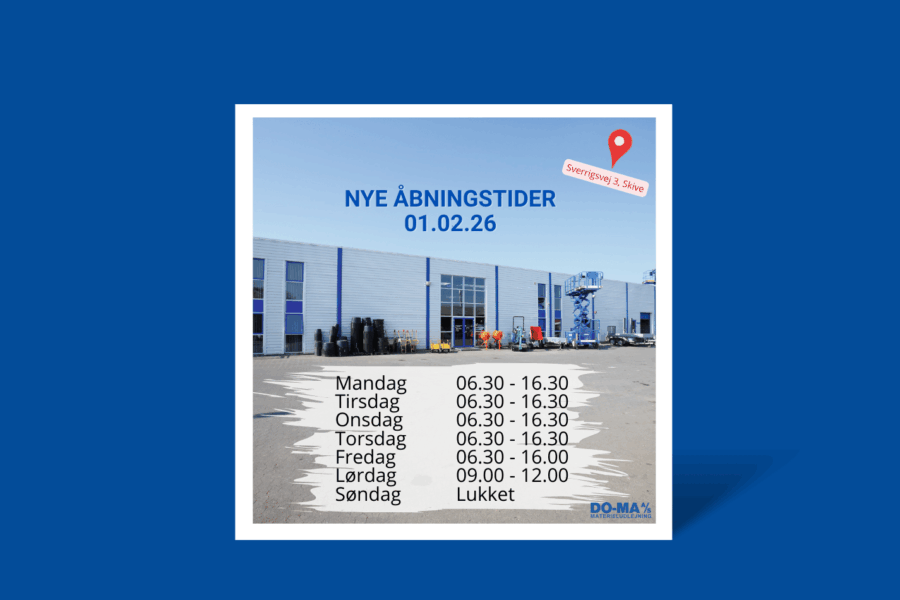 Nye åbningstider Skive